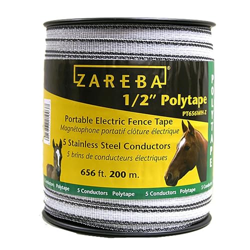 Zareba PT656WH-Z 1/2-Inch 200m Polytape,White - Image 1