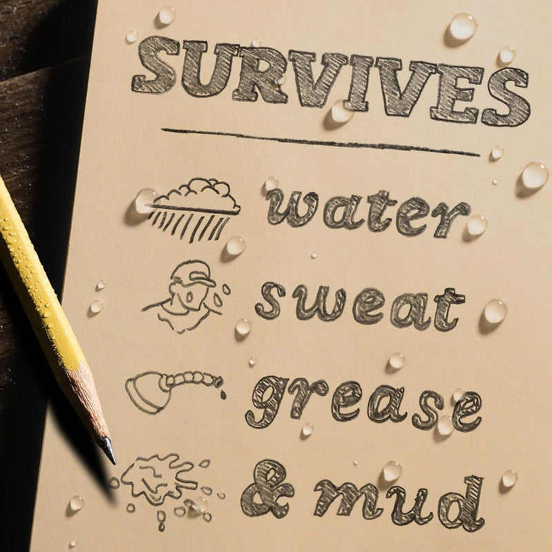 Rite In The Rain Weatherproof Top Spiral Notebooks, 3" x 5", Tan Cover, 3 Pack (No. 935T-3) - Image 3