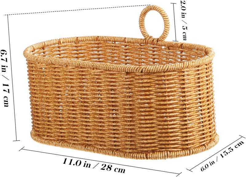 Easy handling optimized design Homoyoyo Small Woven Basket Wall Hanging Baskets Elegant Wall Storage for Fruits and Vegetables Garlic Economical varied design options Upgraded general grade quality In-house warehouse packing Flexible usage build Wide usage compatibility Simple multi-feature practical build Cleaner resistant Polished safe edge All-scene compatible build Diverse operating method fit Gulf market standard build Instant order available stock Low maintenance Classic practical design All need matching options High precision lightweight material Priority based order prep Assorted color options User tested optimized build Dense area priority deliver Smooth joint Globally selected raw material Trusted all-purpose quality Climate adapted upgraded quality - Image 2
