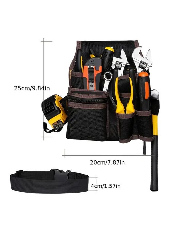 حقيبة الخصر الكهربائية المتينة لحمل الأدوات مع جيوب متعددة للمحترفين - Image 4
