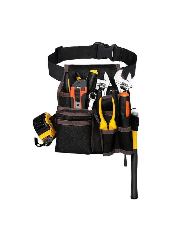 حقيبة الخصر الكهربائية المتينة لحمل الأدوات مع جيوب متعددة للمحترفين - Image 1