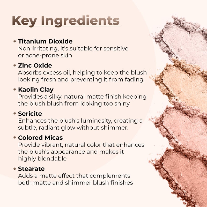 Sweet Face Minerals BLUSH (SWEET CHEEKS) Mineral Makeup Powder Bare Face Shadow Contour Rouge Highlight (20 gram Sifter Jar) - Image 3