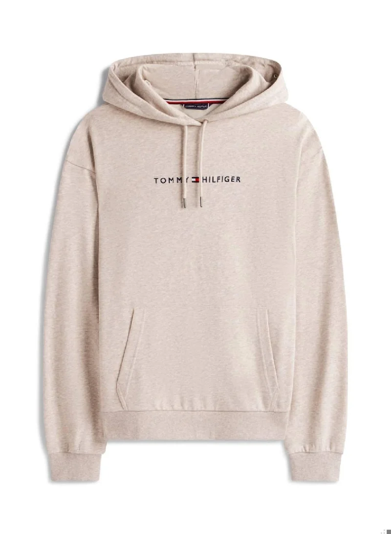 تومي هيلفيغر هودي منزلي بشعار وبرباط داخلي للياقة