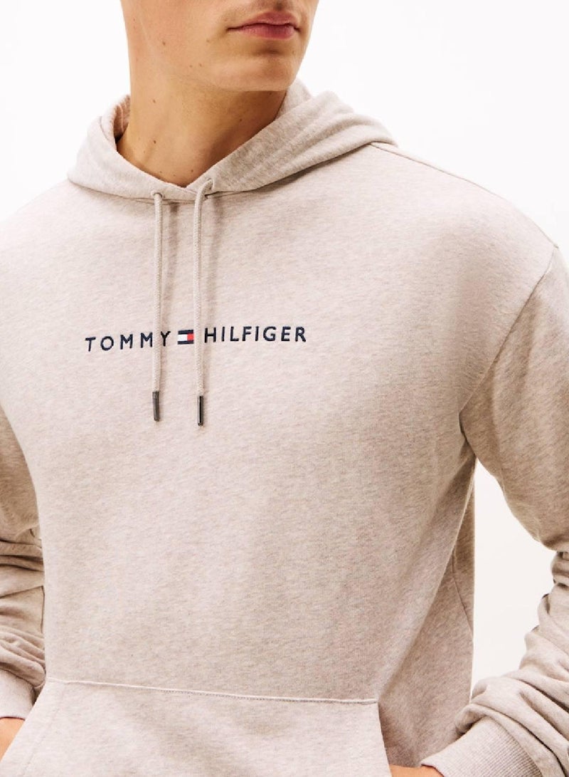 تومي هيلفيغر هودي منزلي بشعار وبرباط داخلي للياقة - Image 5