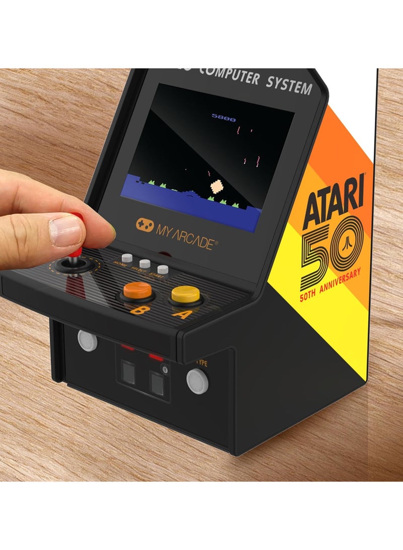 My Arcade Atari Micro Player Pro: 100 Games, 6.75" Mini Arcade Machine, Fully playable Video Game Collectible - Image 3