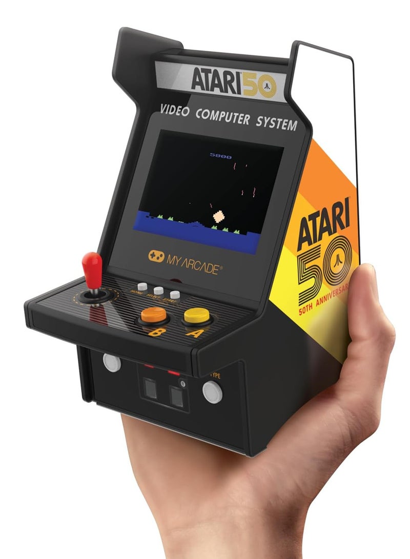 My Arcade Atari Micro Player Pro: 100 Games, 6.75" Mini Arcade Machine, Fully playable Video Game Collectible - Image 1