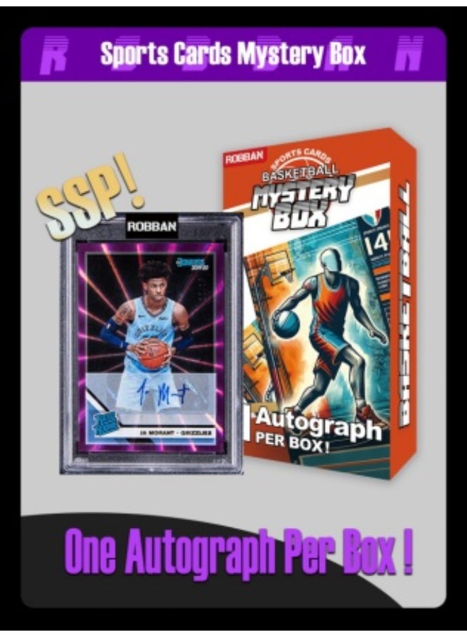 ROBBAN Logoman 1/1 Includes Signed Finds LeBron James Stephen Curry Kevin Durant James Harden 1Variation & 1 Autographed Per Mystery Box Basketball Sports Trading Cards- - Global Certified Collectible - Image 4