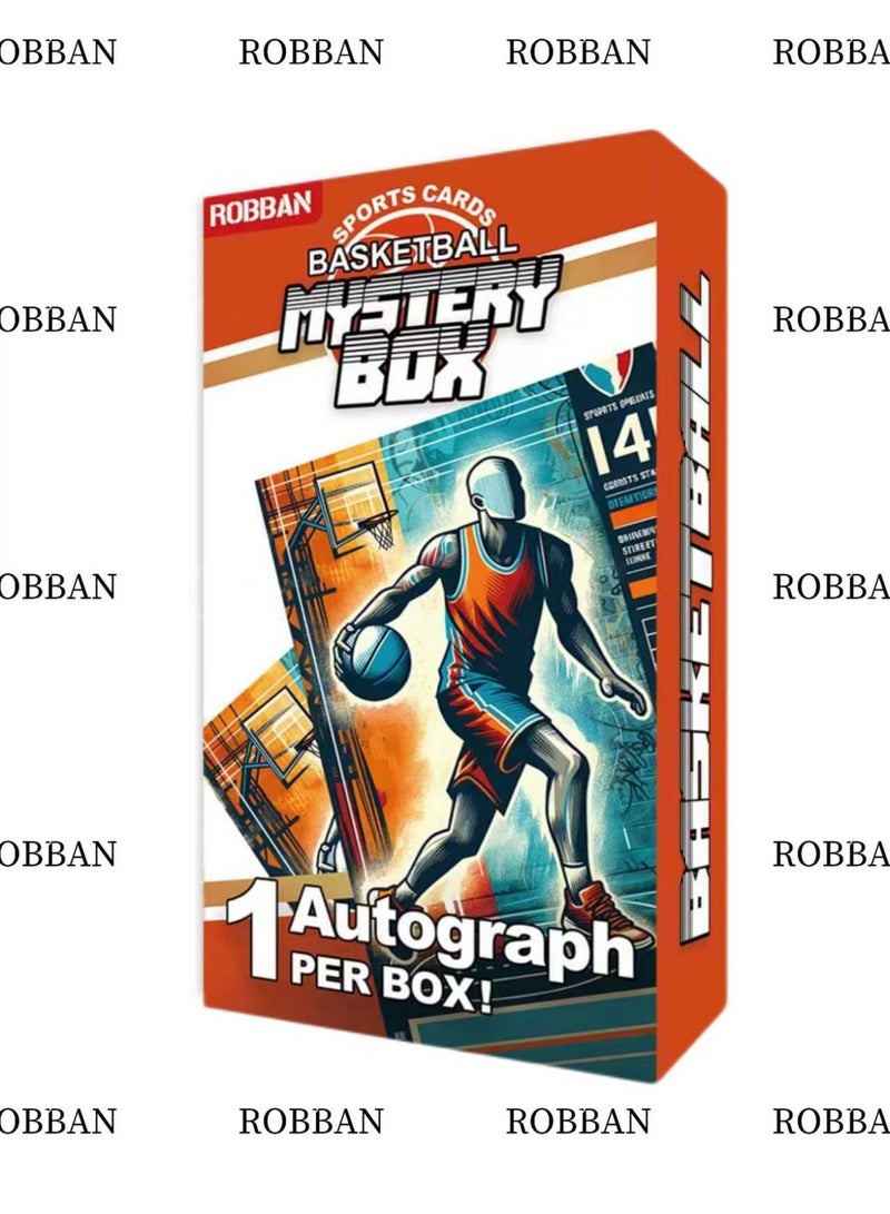 ROBBAN Logoman 1/1 Includes Signed Finds LeBron James Stephen Curry Kevin Durant James Harden 1Variation & 1 Autographed Per Mystery Box Basketball Sports Trading Cards- - Global Certified Collectible - Image 1