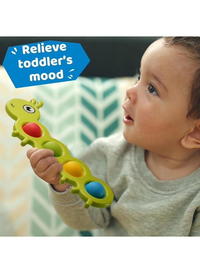 LiKee LiKee Fidget Popper Sensory Toys Colorful Insect Push Buttons Gift for Baby 6+ Months Car Seat High Chair, Montessori Toys for 1-3 Year Old Toddlers and Kids Fine Motor Skills Stress Relief (2 Pieces) - Image 4