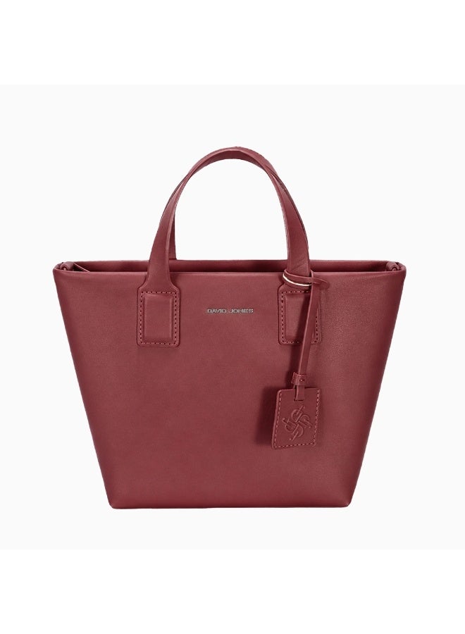 David Jones trapz style design handbag made from leather in model number CM7857| the new shopping, city and meeting bag for women | Structured purse for everyday use