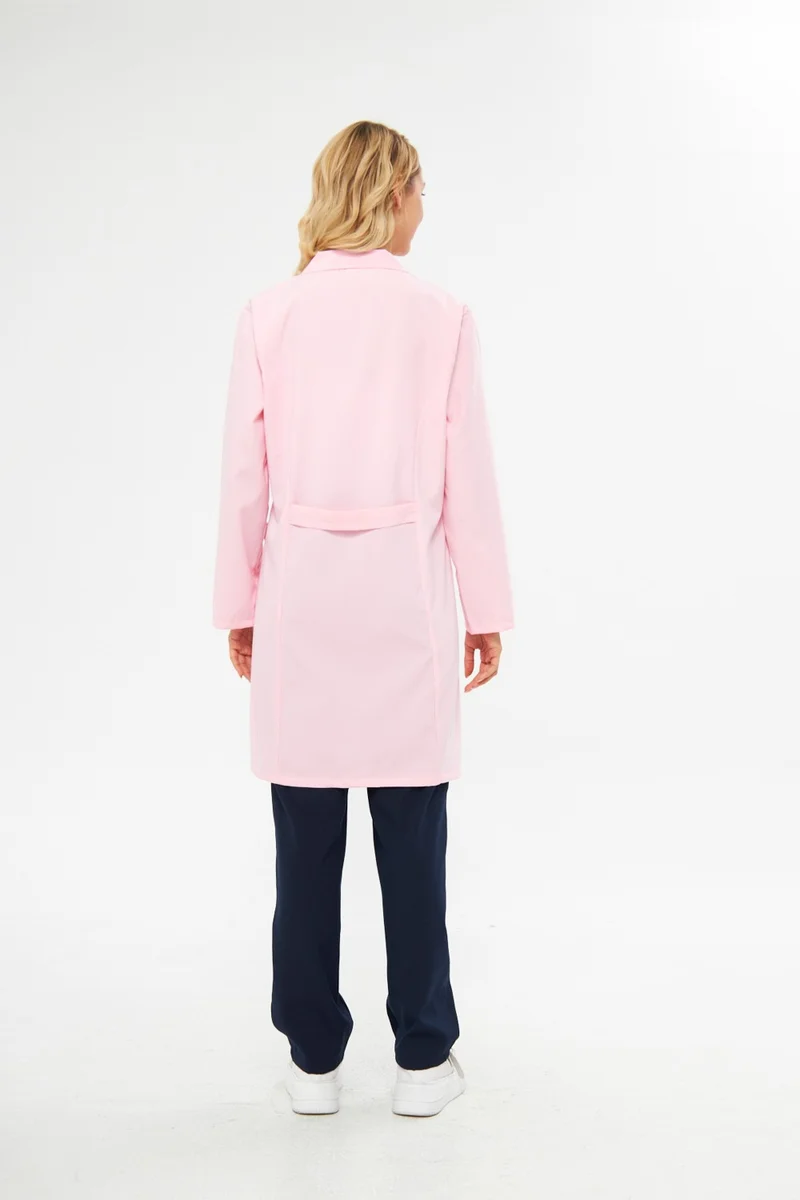 Mervem Alpaca Fabric Course Apron Pink