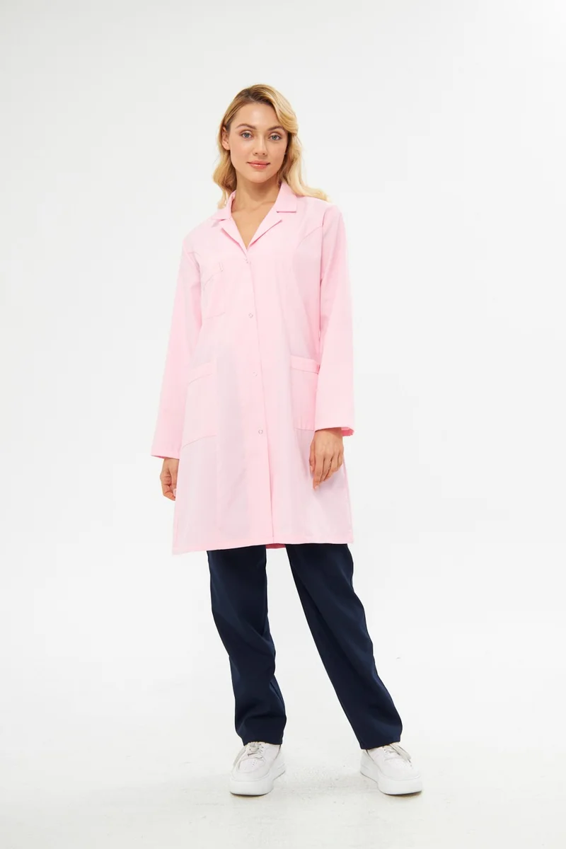 Mervem Alpaca Fabric Course Apron Pink