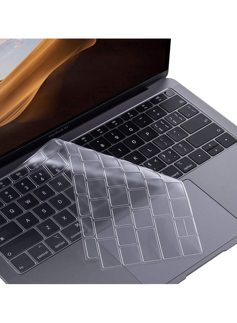 CATANES Keyboard Cover Skin For MacBook Air 13 inch A1932 2018-2019 Release with Retina Display Clear - Image 3
