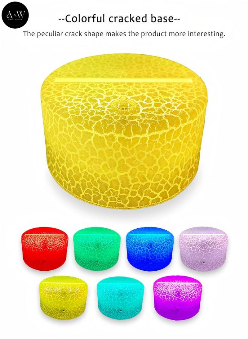 مصباح ليلي ثلاثي الابعاد للنصر, اضاءه قيمنق LED RGB 16 لون, 4 أوضاع وميض ديناميكية, مؤقت إيقاف 1-24 ساعة, تحكم بالريموت واللمس, قيمنق ديكور, زينة غرفة نوم, هدية لمحبي كرة القدم - Image 3