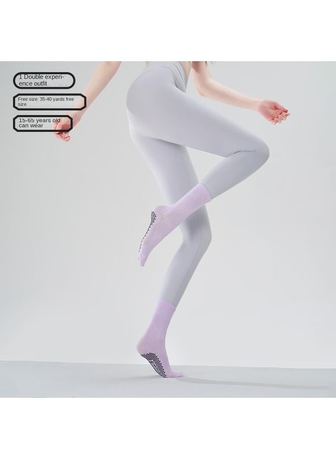 Bluejw Indoor Yoga Socks Non-slip Professional Women's 2024 New Pressure Sports Boat Socks Autumn And Winter Fitness Pilates Socks - Image 1