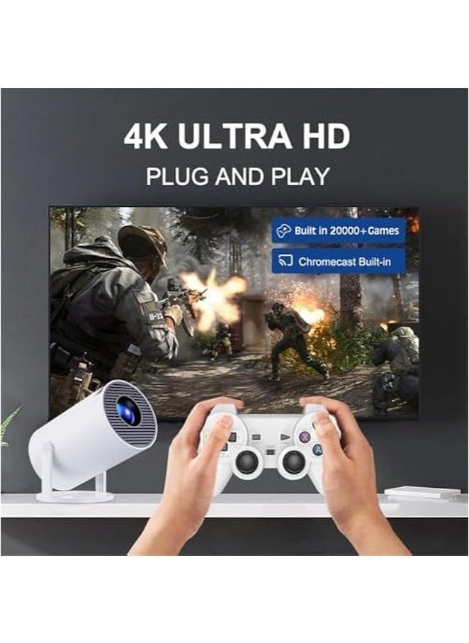 ELTRAZONE - M300 Max Game Projector with 2 Wireless Controllers – High-Definition Video Game Projector and Entertainment System, Portable Plug-and-Play Gaming with Ultra-Clear Display, Perfect for Home Gaming and Movie Nights - Image 1