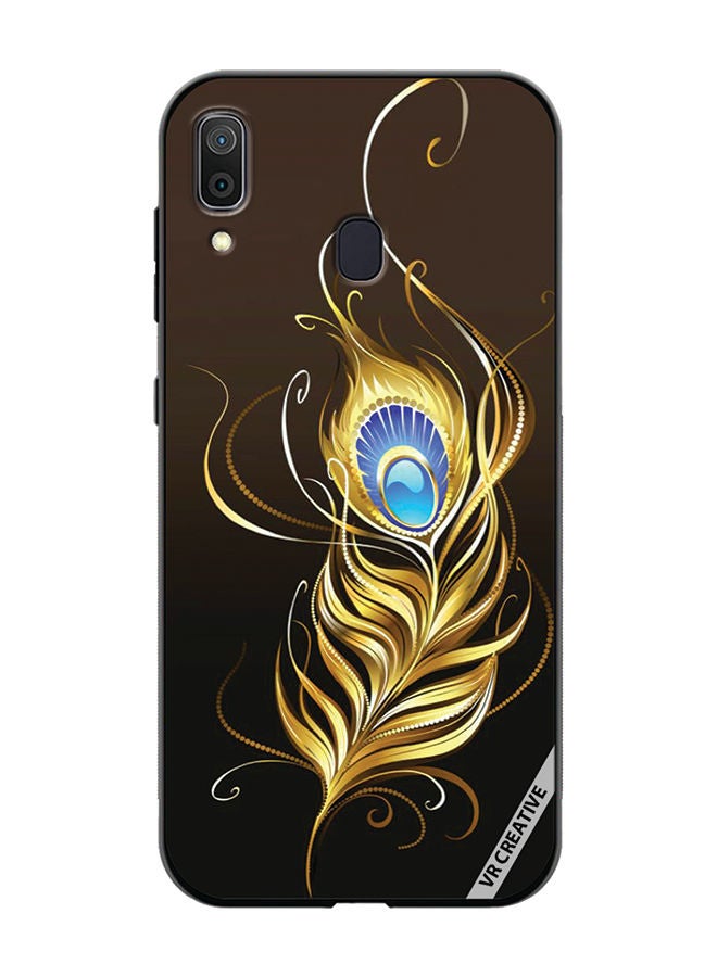 VR CREATIVE Protective Case Cover For Samsung Galaxy A30 Feather Design Multicolour - Image 1