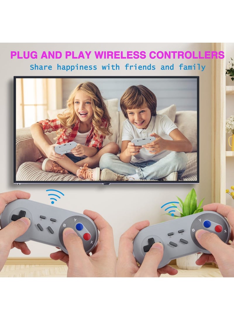 SYOSI Excefore Classic Retro Mini Game Console, Built-in 500 Classic Games with 2 Controllers, HDMI Port - Children Gift, Happy Childhood Memories - Image 4