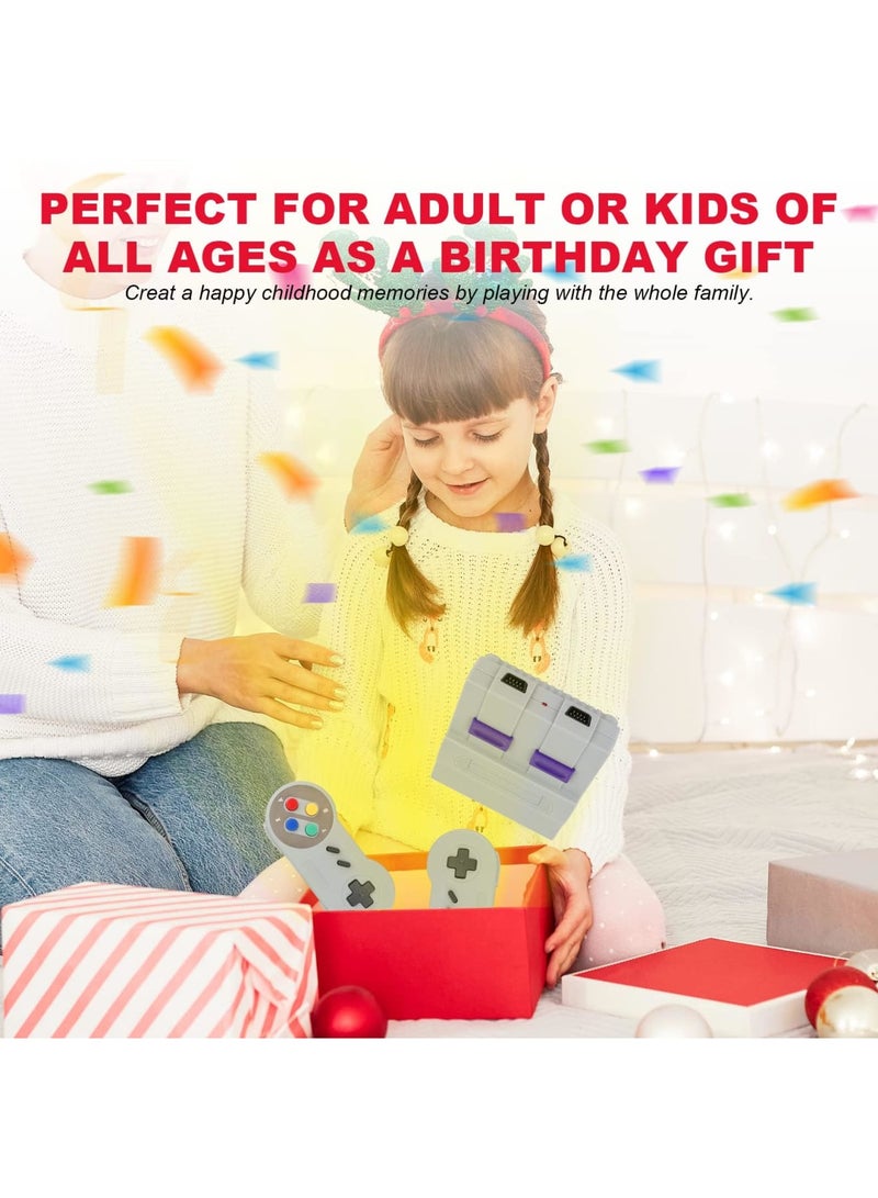 SYOSI Excefore Classic Retro Mini Game Console, Built-in 500 Classic Games with 2 Controllers, HDMI Port - Children Gift, Happy Childhood Memories - Image 3