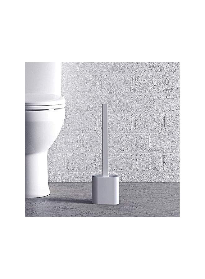 Zaboon Silicone Toilet Brush Bathroom Toilet Brush With Noslip Long Plastic Handle And Quick Drying Holder Kit Flooring/Wall Mountedtoilet Brushes And Holders With Clean Silicone Bristle - Image 3