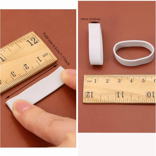 ONLYKXY1.1 inch/28.4 mm Diameter Gray Flat Rubber Bands Elastic Bands Supplies Rubber Rings Thick Rubber Bands for School Home or Office(200 Pcs Grey) - Image 2