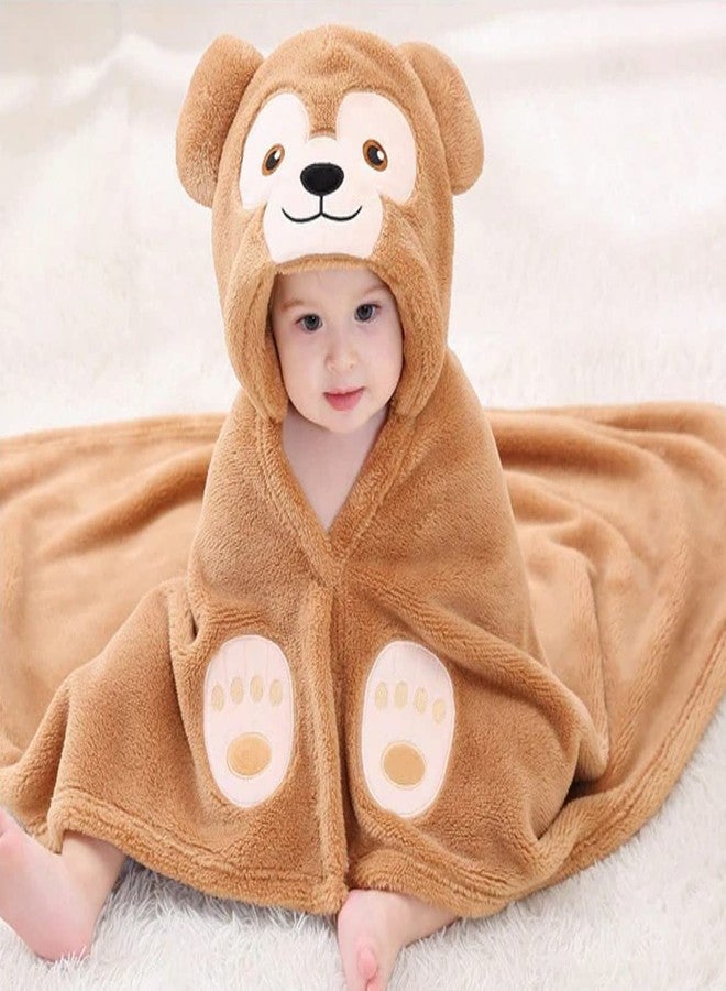 BRANDONN Baby Blankets New Born Combo Pack of Hooded Swaddle Crib Wrapper for Baby Boys and Baby Girls Pack of 2 Pcs, (0-6 Months, L 83 cm x B 80 cm) - Image 2