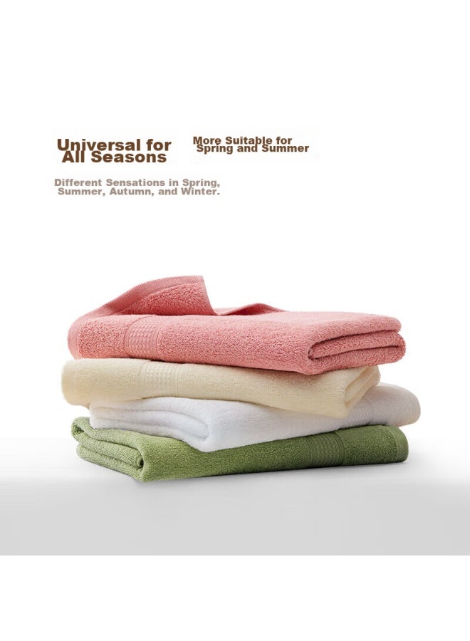 Hoyo Men's And Women's Class A Pure Cotton Bath Towel Set For Adults, Quick-drying Absorbent Towel, Two-piece Set, Gray/off-white - Image 2