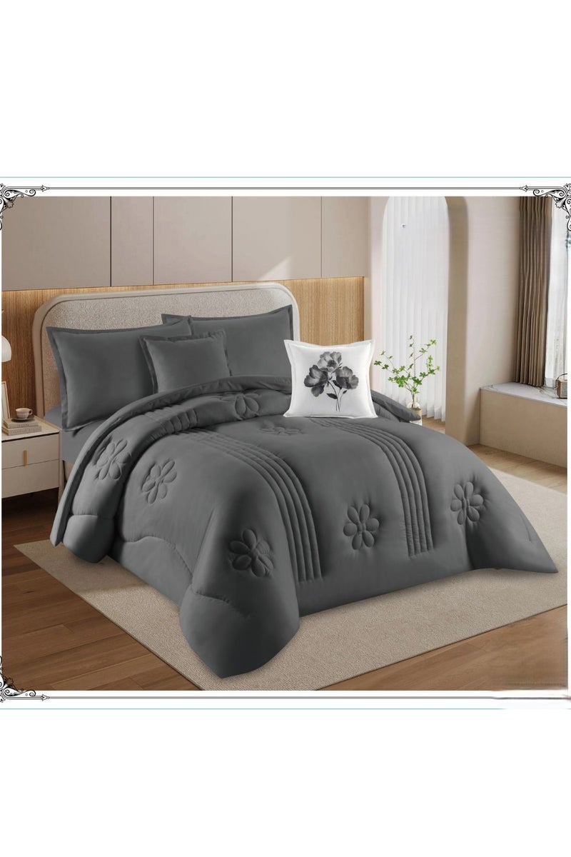 Red Rose Luxury hotel double bed duvet set with exclusive and attractive design made of microfiber, size 220*240 cm