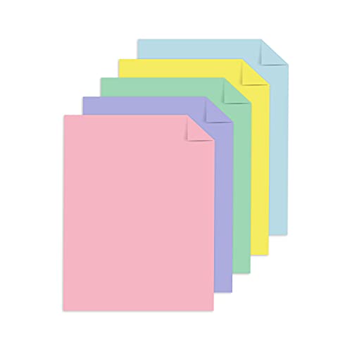 Astrobrights ورق كاردستوك ملون من أستروبرايتس، 8.5" × 11" 65 رطل/176 جرام، مجموعة 5 ألوان "باستيل"، 6 عبوات فردية من 50 ورقة متنوعة - 300 ورقة إجمالاً - Image 3
