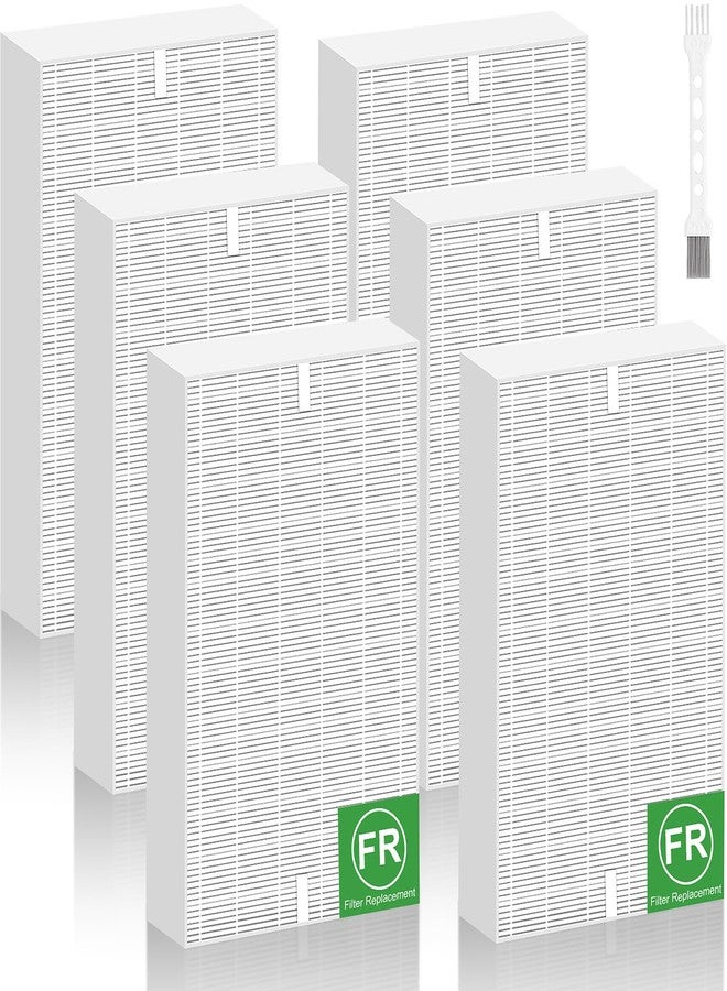 لوكويند مجموعة فلاتر بديلة من 6 قطع من لاوكويند لأجهزة تنقية الهواء هانيويل HPA300 و HPA200 و HPA100 - متوافقة مع سلسلة HPA300 و HPA090 و HPA250 - الفلتر R HRF-R3 و HRF-R2 و HRF-R1 - طقم فلاتر لتنقية الهواء من هانيويل - Image 1