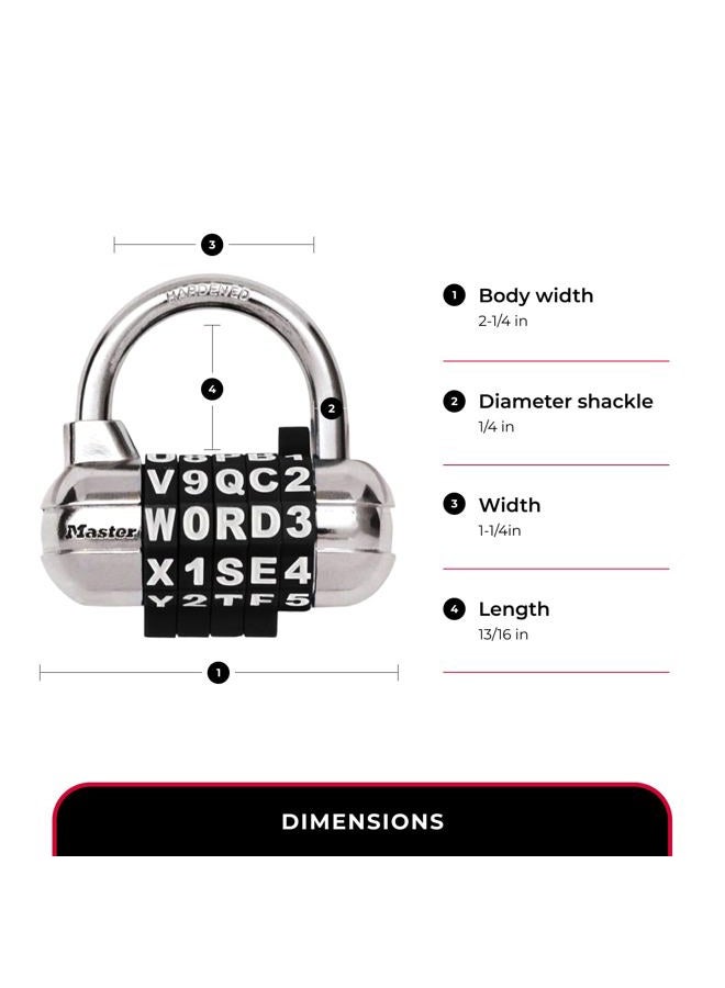 Master Lock 1523D Your Own Combination Padlock with Dials Set, Assorted - Image 5
