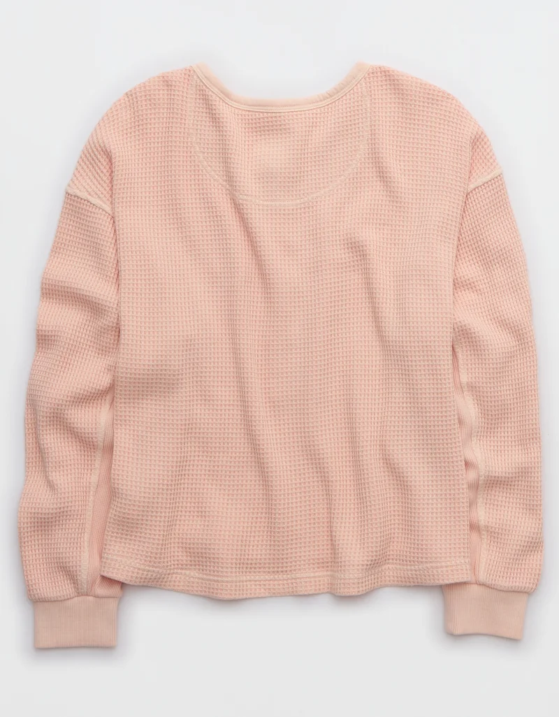 آري من امريكان ايجل Waffle Henley Regular Fit Shirt