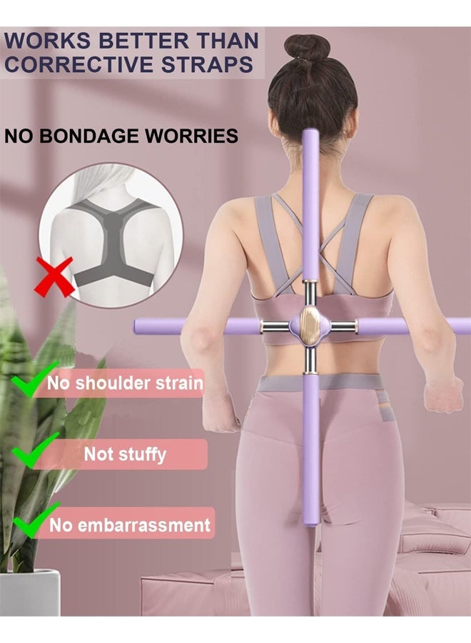DUNISO Posture Corrector Yoga Stick，Humpback Correction Sticks Stretching Tool, Multipurpose Retractable Yoga Sticks Stretching Tool for Posture，for Back, Relieve Your Pains, Hunchback Corrector and Height Increaser - Image 2