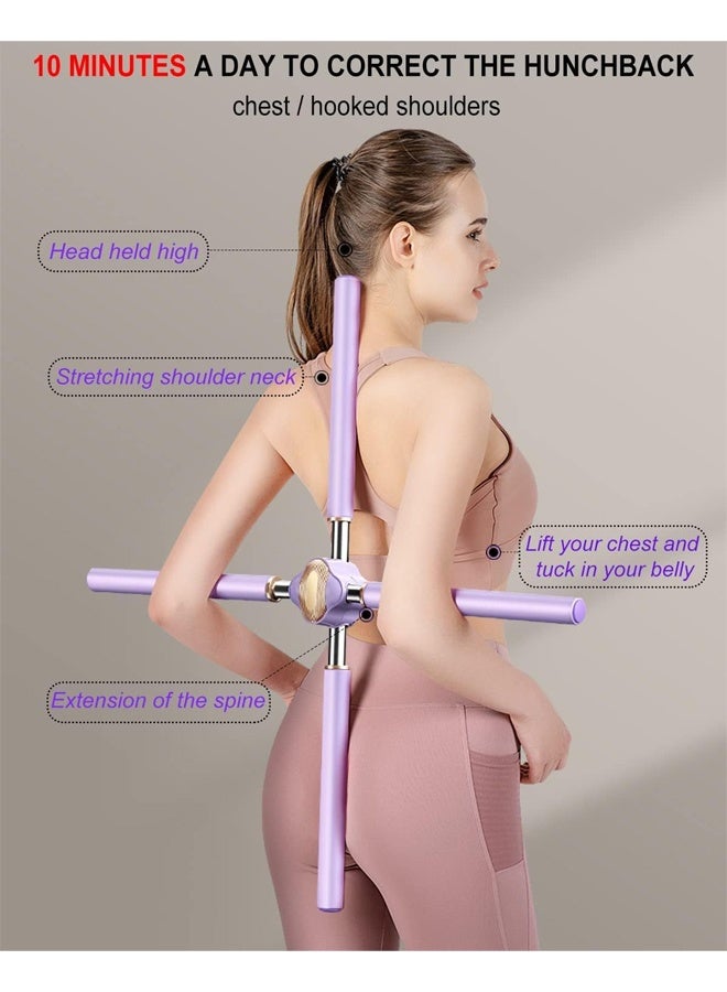 DUNISO Posture Corrector Yoga Stick，Humpback Correction Sticks Stretching Tool, Multipurpose Retractable Yoga Sticks Stretching Tool for Posture，for Back, Relieve Your Pains, Hunchback Corrector and Height Increaser - Image 1