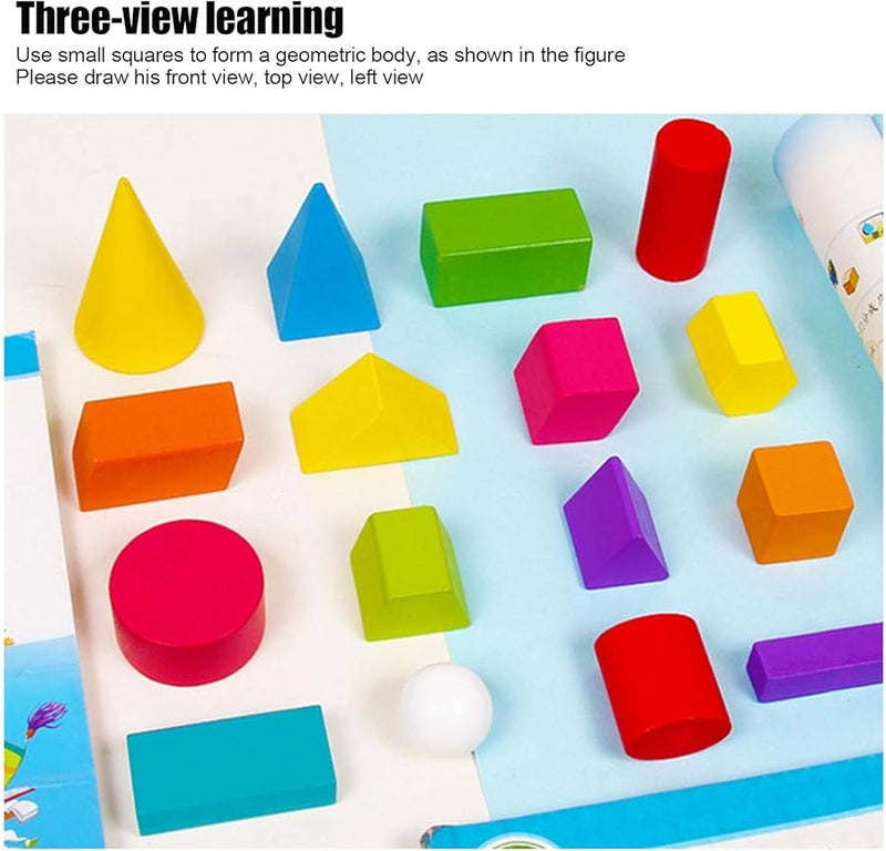 Eonal 3D Geometric Building Blocks Educational Toy Set For Kids Age 3 - Image 4