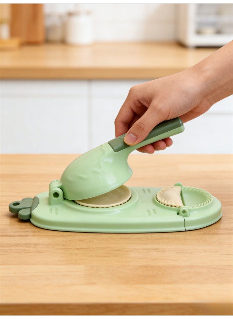 CKIKH A handy tool for making dumplings, a convenient and quick dumpling wrapper press for easy and easy dumpling making in the home or restaurant. (Green) - Image 4