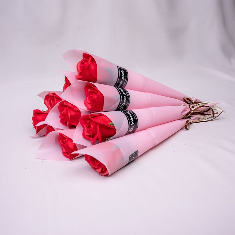 48 Red Pink Artificial Rose Flowers Gift Box for Valentine Wedding Mother - Image 3