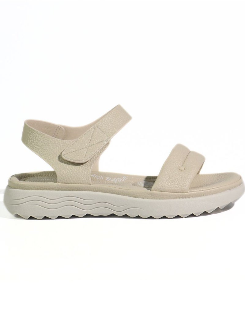 Mon Ami Monami Women's Flat Sandals - Elegant Open-Toe Summer Sandals for Women, Lightweight Comfortable Walking Sandals for Girls & Ladies, Soft Cushioned Footbed for Beach, Travel, and Everyday Outfits - Image 2