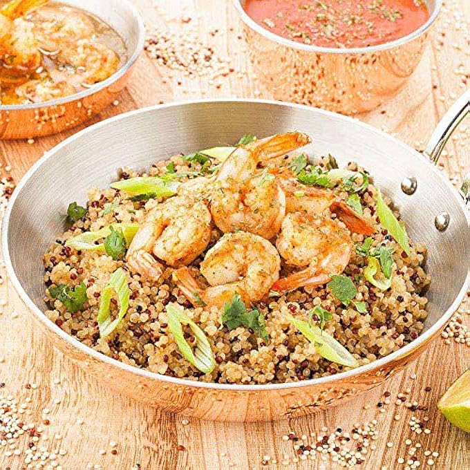 Restaurantware 65 Inch Mini Skillet 1 Curved Cooking Skillet  Stain Resistant With Handle Copper Stainless Steel Frying Pan Dishwasher Safe For Meals Or Desserts - Image 3