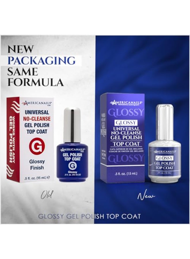 AMERICANAILS .COM Americanails Gel Polish Top Coat Original Dual Cure Formula Long Lasting Soak Off UV LED Fast Drying Nail Gel Glossy Finish 5 oz - Image 4
