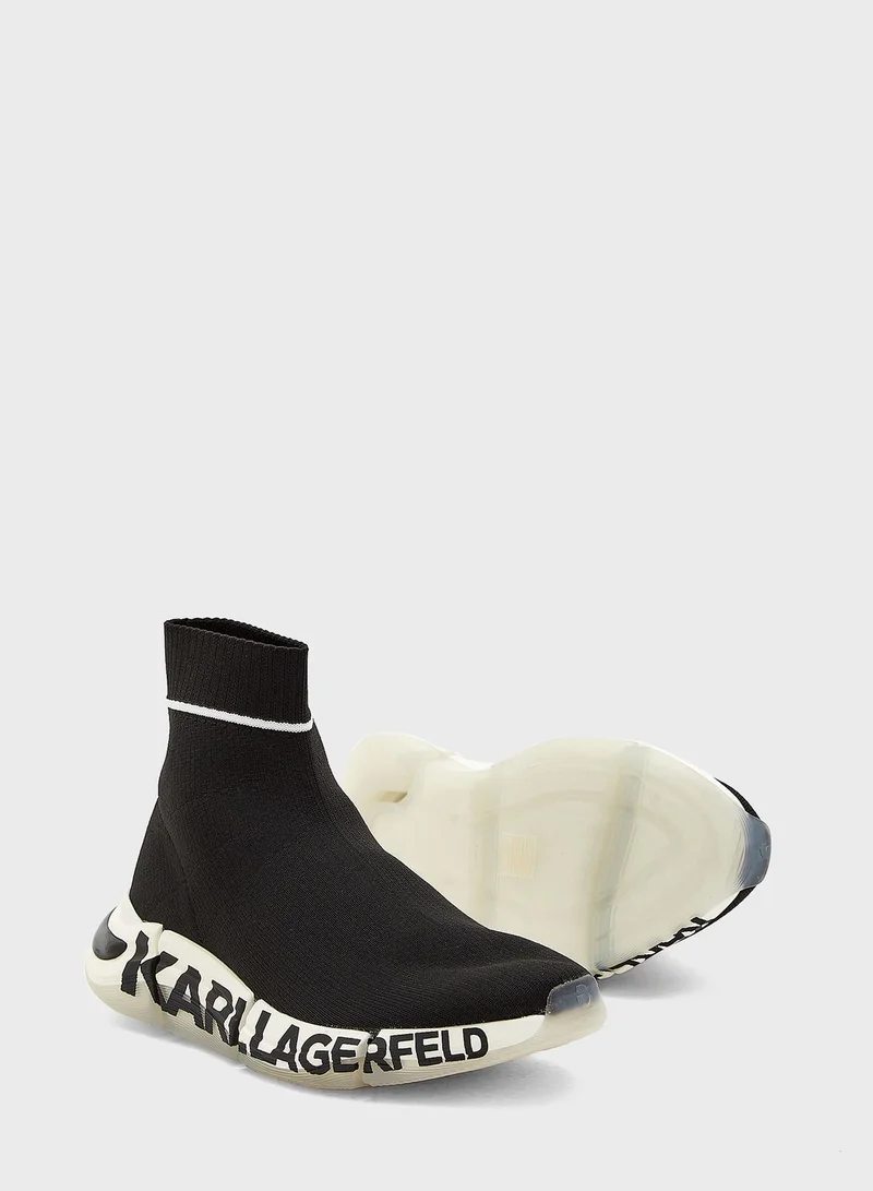 Karl Lagerfeld Quadra Knit Boots