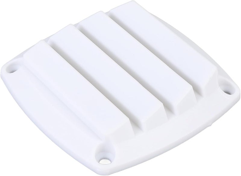 Focket Plastic Louvered Vent, 3 Inch Exhaust Vent Cover with Weather Design for Boat RV Soffit and House Walls (White) - Image 3