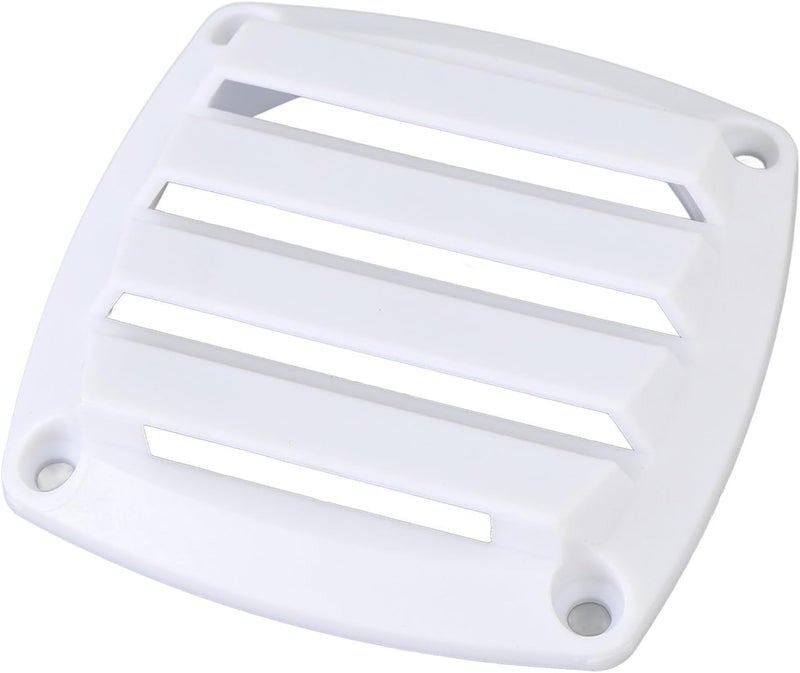 Focket Plastic Louvered Vent, 3 Inch Exhaust Vent Cover with Weather Design for Boat RV Soffit and House Walls (White) - Image 5