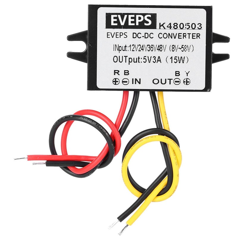 وحدة إمداد الطاقة خافضة للجهد DC DC 12V 24V 36V 48V إلى 5V 3A محول - Image 2