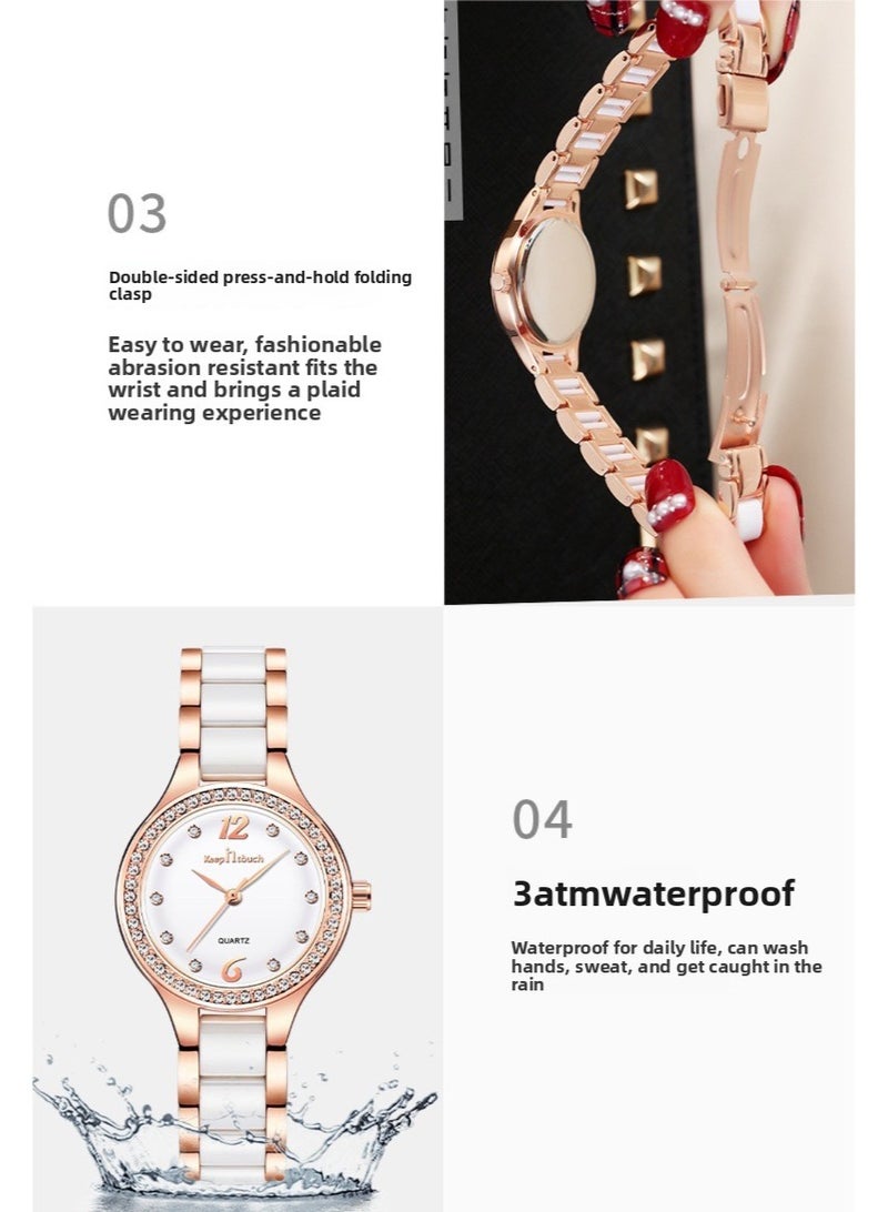 SUFADA Watches for Women Stylish Stainless Steel Water Resistant Quartz Analog Watch 28mm - Image 5
