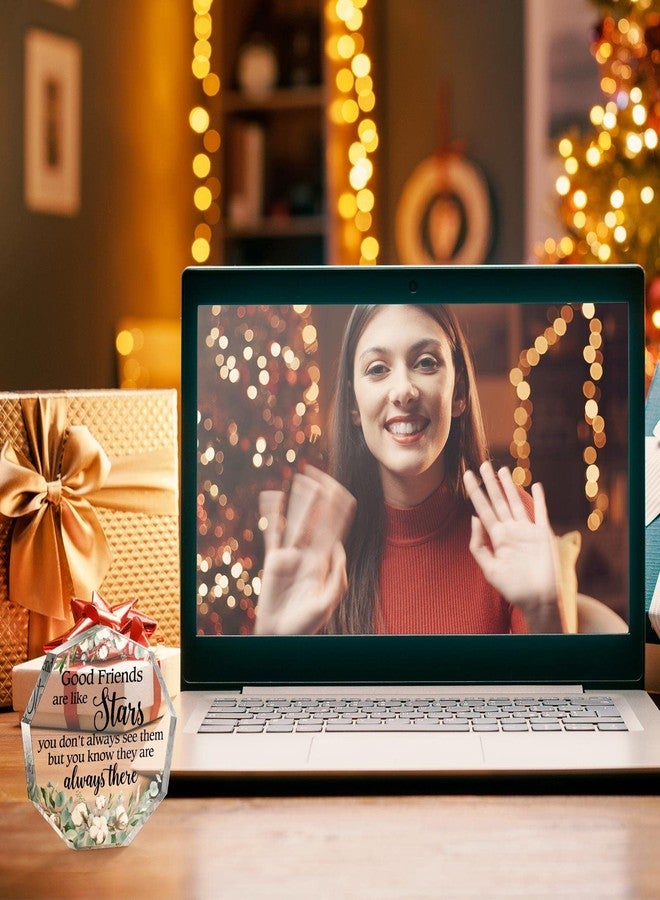 تشونفول هدية رائعة للصديقة، هدية صداقة للمرأة، هدايا عيد ميلاد للصديقة، هدايا وداع، لوحة تذكارية لزميلة العمل، هدايا تقاعد المرأة، قلب أكريليك للصداقة، تذكار ديكور (أصدقاء جيدون) - Image 5