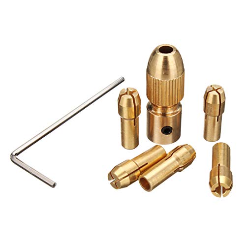 THEMISTO 5mm Shank Metal Drill Chuck Collet Bits Rotary with Screw, 0.5-3 mm for RS775 motor - Image 4