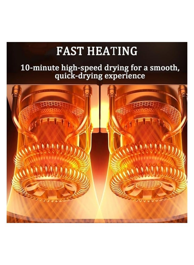 general 6-arm dryer, portable shoe heater with digital touch screen, electric shoe dryer with 3-hour / 6-hour / 9-hour timer, 360° hot air circulation, quick drying, odor elimination, suitable for hotels and homes - Image 3