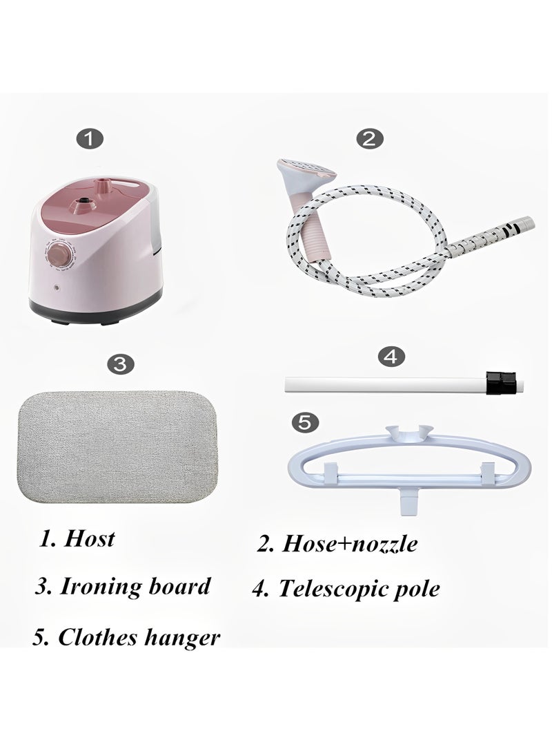 بيوينتي بويينتي 2000 واط مكواة الملابس العمودية، قابلة للتعديل في الارتفاع مع لوح كي مدمج، خرطوم بخار عازل للحرارة، تسخين في 40 ثانية، فوهة من الفولاذ المقاوم للصدأ، مكواة كهربائية عمودية قابلة للتعليق - Image 5