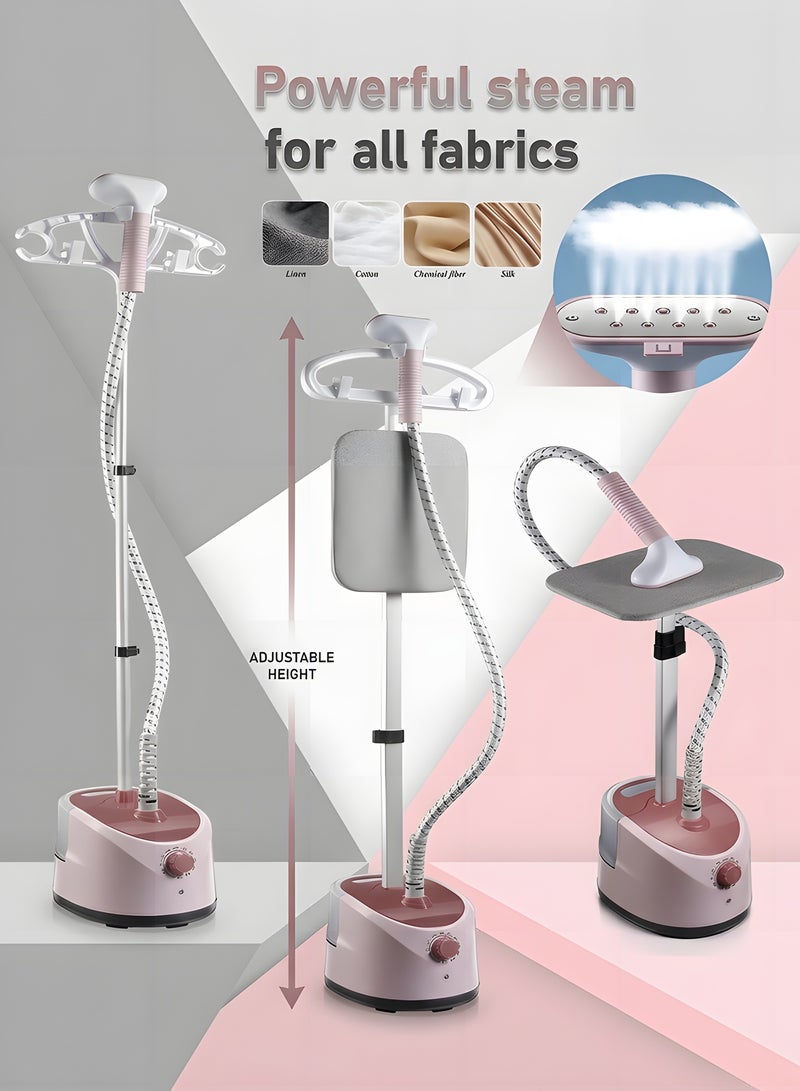 بيوينتي بويينتي 2000 واط مكواة الملابس العمودية، قابلة للتعديل في الارتفاع مع لوح كي مدمج، خرطوم بخار عازل للحرارة، تسخين في 40 ثانية، فوهة من الفولاذ المقاوم للصدأ، مكواة كهربائية عمودية قابلة للتعليق - Image 4